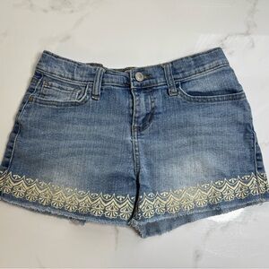 L.E.I Girls Chelsea Low Rise‎ Denim Shorts Size 12 Regular